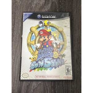 Super Mario Sunshine Nintendo GameCube GC Video Game n manual